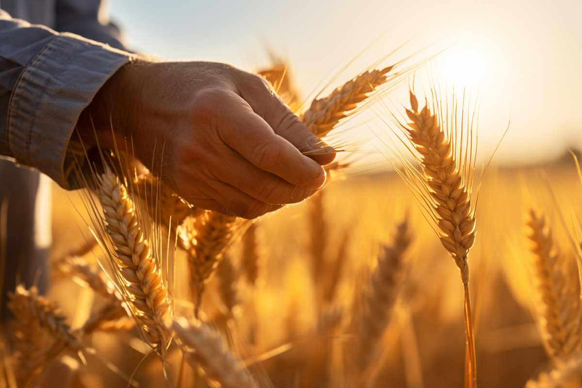 Agrifood wheat harvest